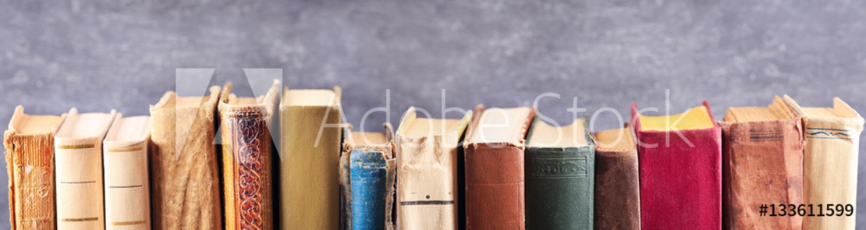 Bild på Various old books on a shelf